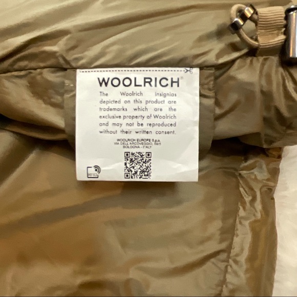 New! Woolrich Quilted Gold Puffer Down Jacket Sz M - Picture 14 of 15